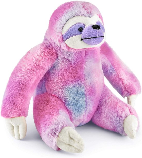 Schattig Paars en Roze Luiaard 25cm - Zacht Speelgoed voor Kinderen van Aurora