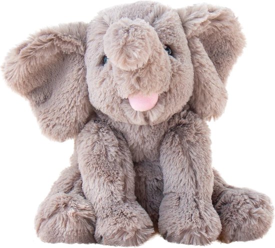 Schattig Pluche Kalfje Olifant Speelgoed - Ultra Zacht Knuffeldier voor Kinderen - 23 cm