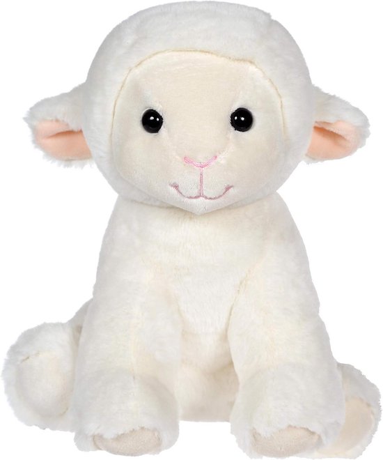 Schattig pluchen lammetje, 25 cm, zacht en kwalitatief, ideaal voor kinderen