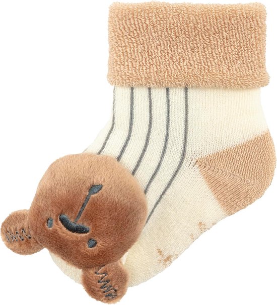 Schattige Baby Sokken met Rammelaar Beer van Merkloos