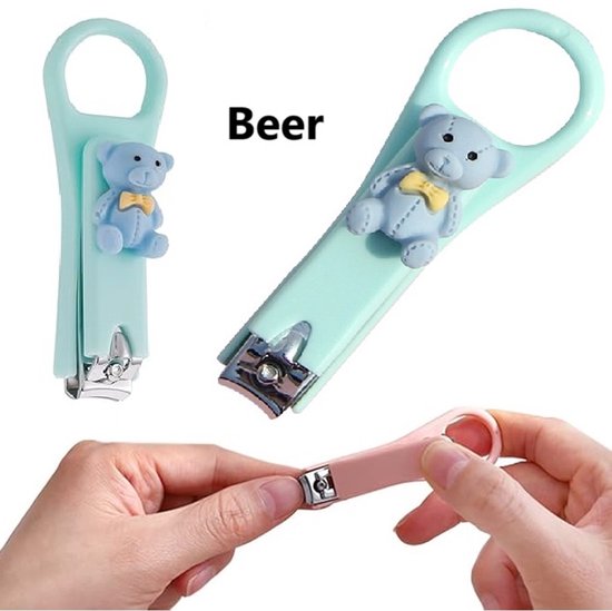 Schattige Dieren Nagelknipper Voor Kinderen I Nagelschaartje I Voorkomt Wegspringen Nagels I Ook Voor Teennagels I Nagelverzorgingsaccessoires I Beer van Little LUCA