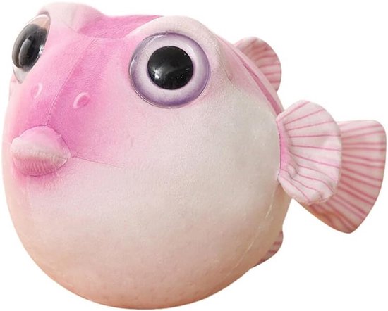 Schattige kogelvis pluche knuffel 26 cm - zacht en duurzaam knuffeldier voor kinderen van Merkloos