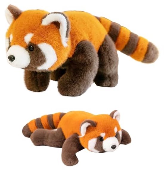 Schattige Rode Panda Pluche 30 cm - Perfect als Cadeau of Decoratie