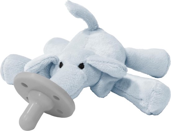 Schattige Slaapknuffel met Speendrager - Olifant Grijs