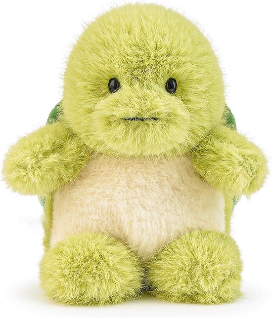 Schildpad Knuffel - Pluche Dier - Knuffelen en Decoratie - Zacht en Wasbaar - 15 cm - Groen