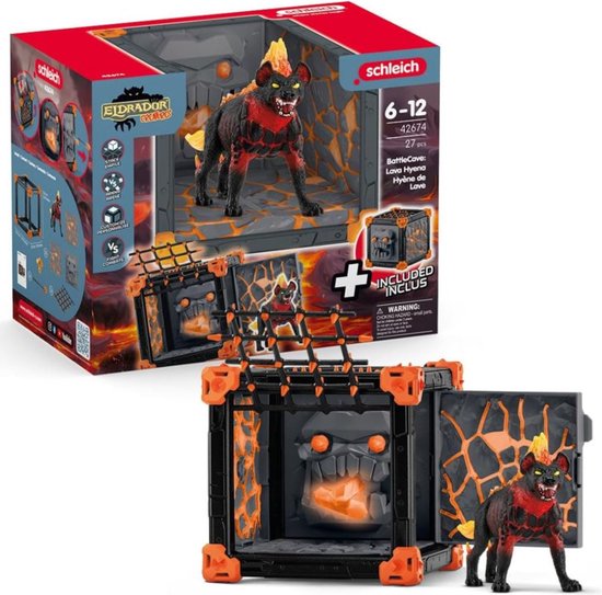 schleich ELDRADOR CREATURES BattleCave Lava Hyena - 42674 van Schleich