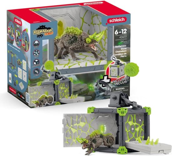 schleich ELDRADOR CREATURES BattleCave Steen Kameleon - 42677 van Schleich