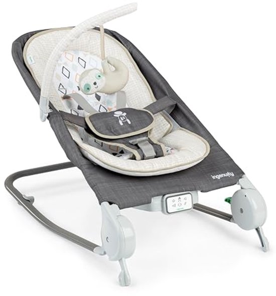 Schommelstoel en Bouncer met Buikmassage voor Baby's 0-6 Maanden