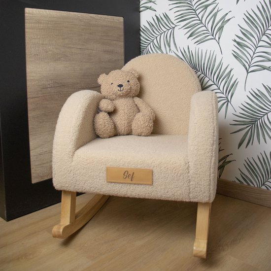 Schommelstoel ~ Teddy Beige van Lifa Living