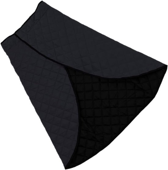 Schootdeken met Zak - Draagbaar Schort - Buitenactiviteiten Warm Houden - Waterdicht en Winddicht - 29L x 40B cm - Zwart