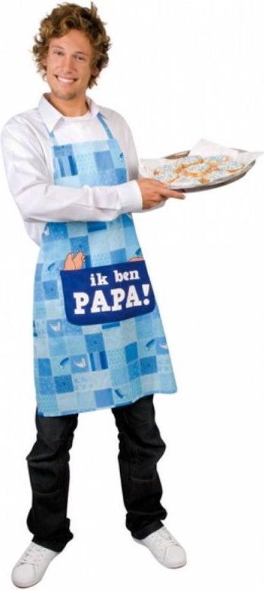 Schort geboorte jongen: ik ben papa van Merkloos