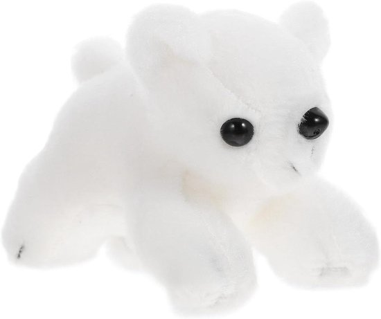 Schouder Pluche - Knuffel Dier - Kostuum Accessoire - Zacht Materiaal - 13 x 9 x 8 cm - Wit