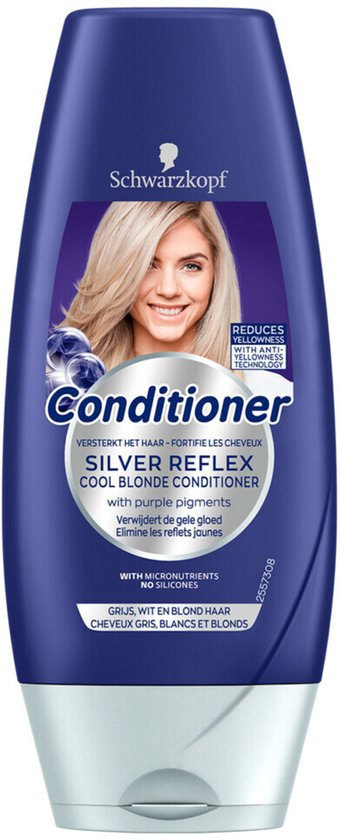 Schwarzkopf - Conditioner - Silver Reflex - Grijs, Wit En Blond Haar - 200ml van Schwarzkopf
