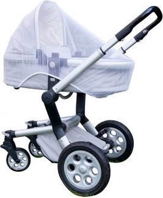 Scoby - Buggy Klamboe - Muggennet - Kinderwagen Klamboe - Mosquito Net - One Size - Wit