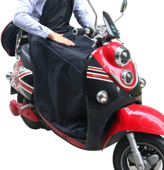 Scooter Voetenzak - Scooter deken - Bescherming tegen kou - Dubbele waterdichte laag - Universele maat - Zwart van Merkloos