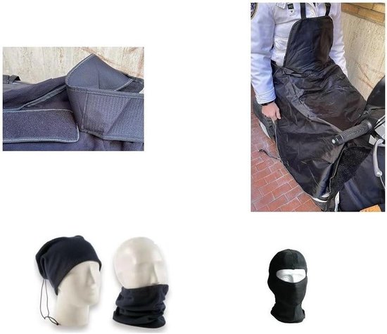 Scooter Voetenzak - Thermisch Kleed - Bescherming Tegen Weer - Waterdicht Fleece Gevoerd - Universele Maat - Zwart