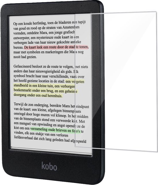 Screenprotector Geschikt voor Kobo Clara Colour Screenprotector Tempered Glass - Screenprotector Geschikt voor Kobo Clara Colour Screen Protector van Mobiparts