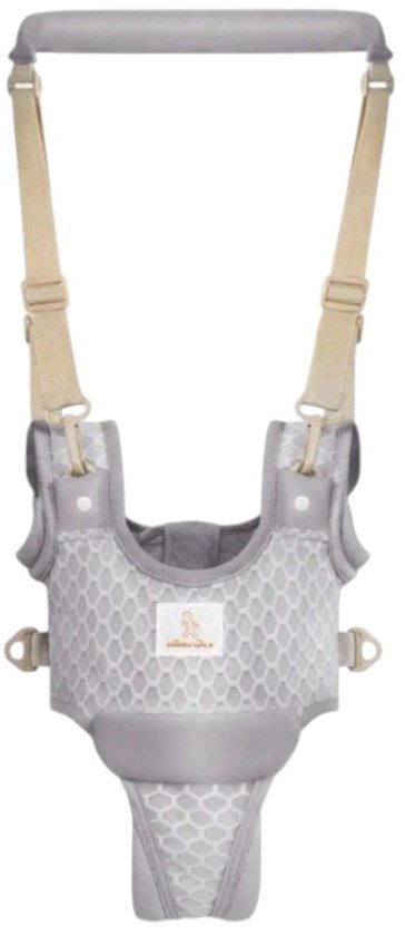 S&E Baby Loopgordel – Ademend & Comfortabel – Handige Baby Walker Harnas voor de Eerste Stapjes - Grijs van S&E