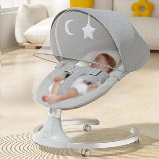 Seastone - Wipstoel Elektrisch - Babyschommel - Schommelstoel - Baby Swing - Afstandsbediening van Merkloos