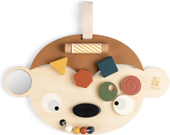 Sebra houten activity Bord Aap - Maci The Monkey van Sebra
