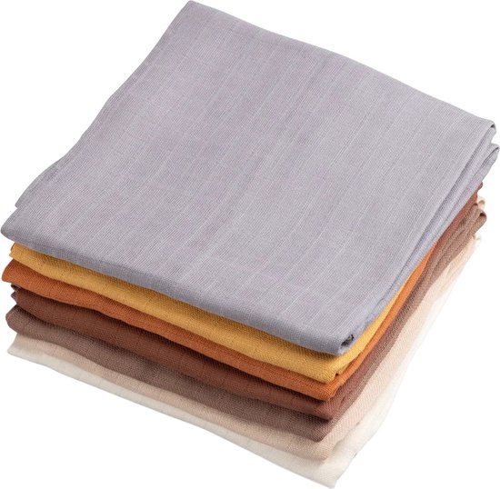 Sebra Teeny Toes / Busy Builders Hydrofiel Luier - 7 Stuks van Sebra.