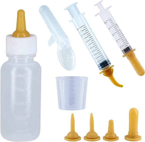 Selyse 10pcs Parenting Bottle Pet Baby Bottle Kit Fair Liquid Dog Cat Needle Hose Kit Syringe Feeding Kit and - ShopVlot