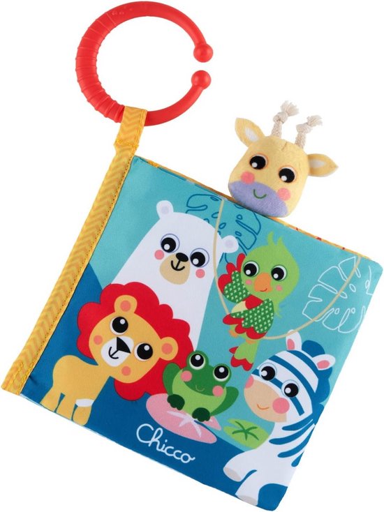 Sensorisch Dierenboek voor Kinderen - Eerste Textielspeelgoed met Handpop en Activiteiten voor Baby's en Peuters van Merkloos