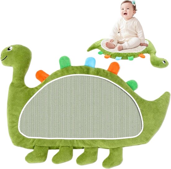 Sensorisch Pluche Speelgoed - Knuffel Metgezel - Kalmeren Baby - Huidvriendelijke Stof - 39 x 27 cm - Groen