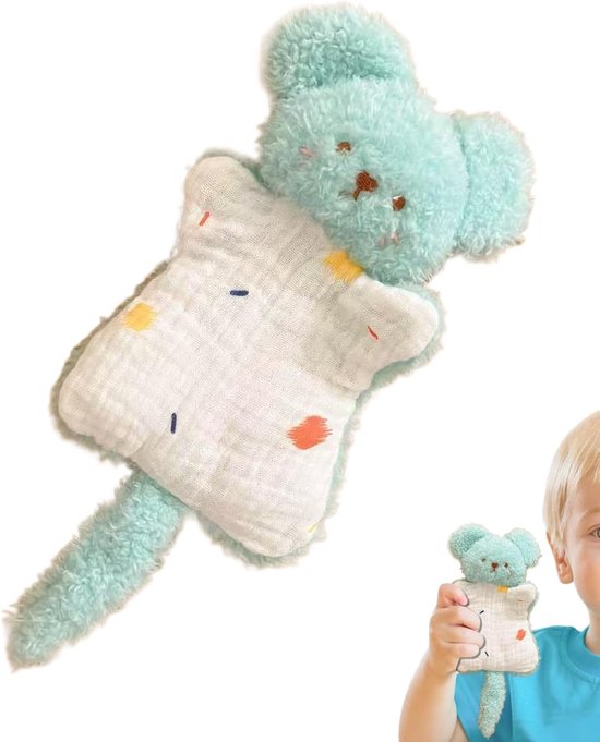 Sensorisch Speelgoed Dier - Knuffel Zitzak - Rustgevende Decoratie - Zacht Pluche Ontwerp - 15 x 12 x 4 cm van Merkloos