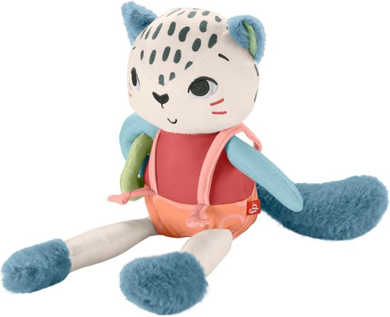 Sensory Speelgoed voor Baby's - Pluche Sneeuwluipaard vanaf 3 maanden