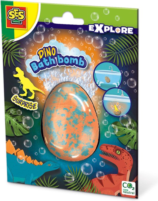SES - Explore - Dino bad bruisbal surprise - grote bruisbal - cosmetisch getest - Dinosaurus - Badspeelgoed van SES