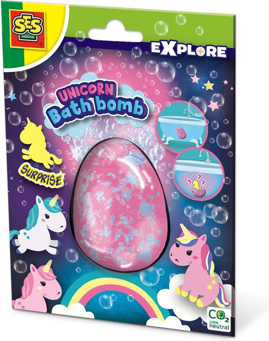 SES - Explore - Unicorn bad bruisbal surprise - eenhoorn - mooie grote bruisbal - cosmetisch getest - Bad Unicorn Speelgoed van SES