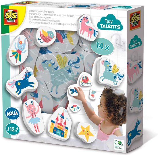 SES - Tiny Talents - Badspeelgoed - Bad sprookjesfiguren - veilig voor kinderen - Speelgoed 1 jaar van SES