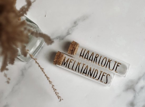 Set 3 Proefbuisjes - geboorte herinnering - navelstreng - haarlokje - melktandje van Kidooz.