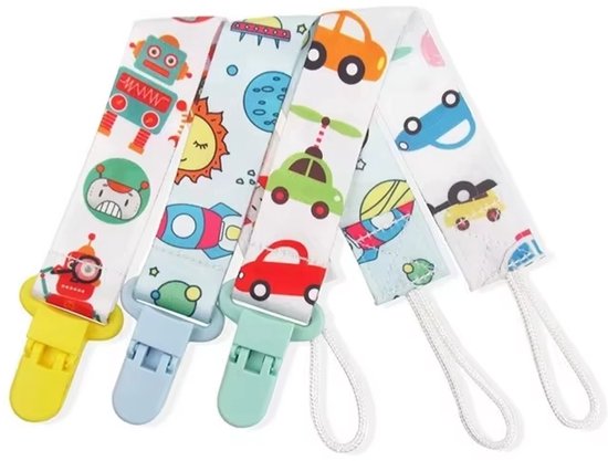 Set 3 stuks speenkoord - Speenketting - Space – Fopspeenkoord van Little Stars®