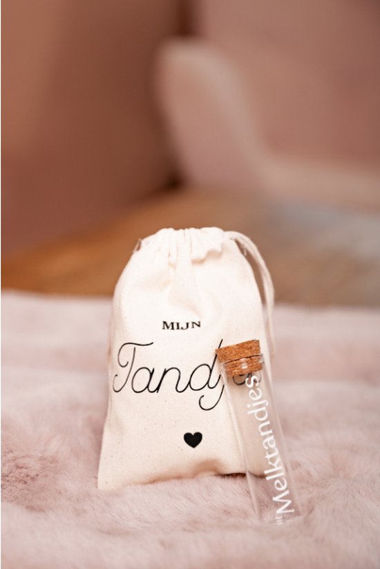 Set bewaarzakje melktandjes - kraamcadeau jongen - kraamcadeau meisje - babyshowercadeau van Little Dutch