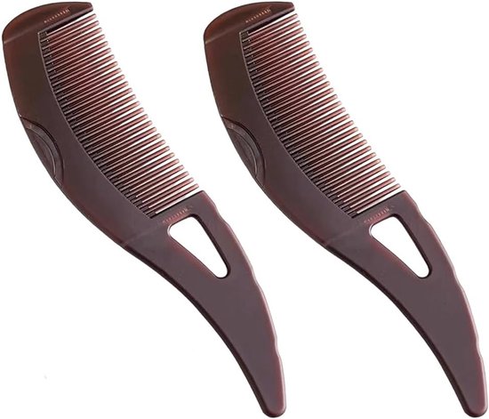 Set van 2 Anti-Dandruff Massage Kammen met Handvat, Effectieve Verzorging voor Haar en Hoofdhuid, Ontgiftende Kam voor Mannen en Vrouwen
