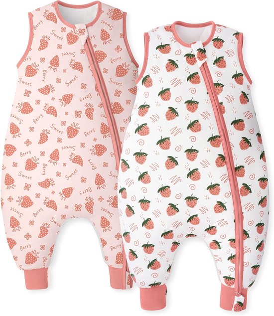 Set van 2 Baby Slaapzakken met Voeten 1.5 TOG Winter 18-36 Maanden 80 cm van Merkloos