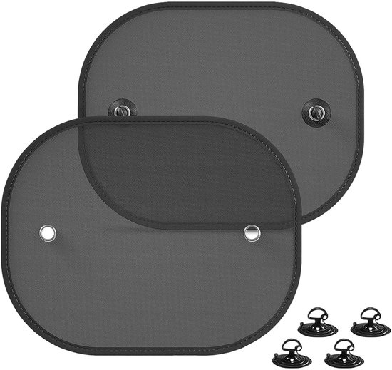 Set van 2 babyzonneschermen Auto baby UV-bescherming Autoraam zonbescherming voor kinderen Zonneklep Zuignap - Bescherming tegen verduistering