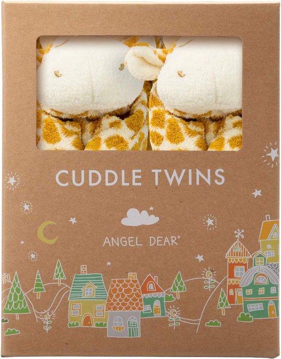 Set van 2 Knuffeldoekjes met Dierenhoofd - Zachte Veiligheidsdekentjes voor Baby en Dreumes