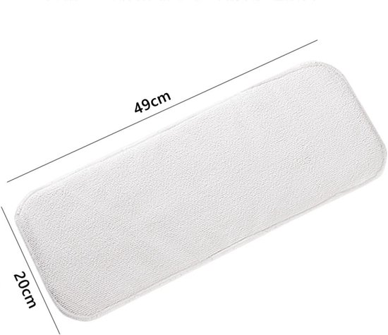 Set van 3 Absorbente 4-Laags Bamboe Microvezel Inlegger voor Wasbare Luier en Incontinentie