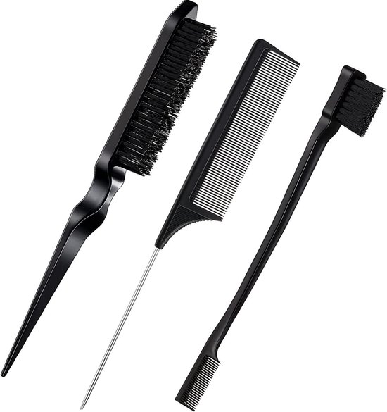 Set van 3 Baby Haarborstels en Kammetjes voor Professionele Haarverzorging van Kinderen en Volwassenen