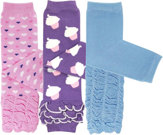 Set van 3 Beenwarmers voor Meisjes - Gelaagde Ruches voor Baby- en Peuterbenen