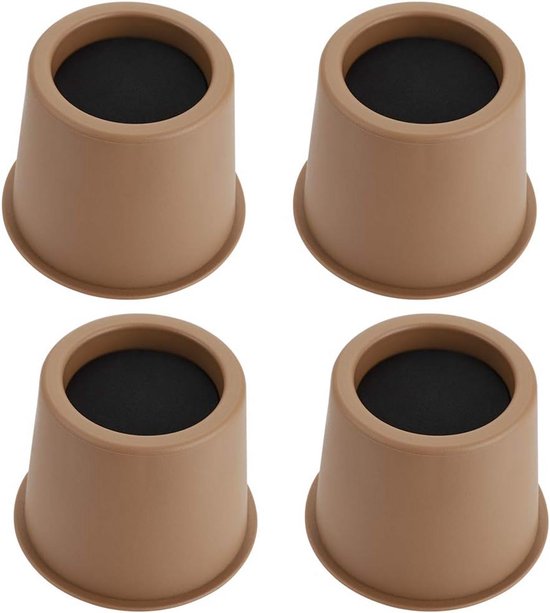Set van 4 Ronde Bedverhogers - Meubelverhogers voor Stoelen, Tafel en Banken van Merkloos