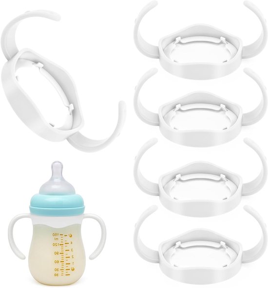 Set van 5 flesgrepen voor babyflessen, ergonomische babyfles houders, handige flesgrepen voor kinderen, geschikt voor AV-E-NT Natural serie. Makkelijk vast te houden.