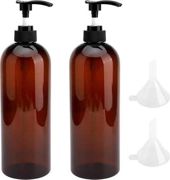 Shampoo Dispenser Fles Met Pomp 2 Stks - 1000ml/35oz Hervulbare Shampoo en Conditioner Flessen - Navulbare Shampoo Pomp Fles .