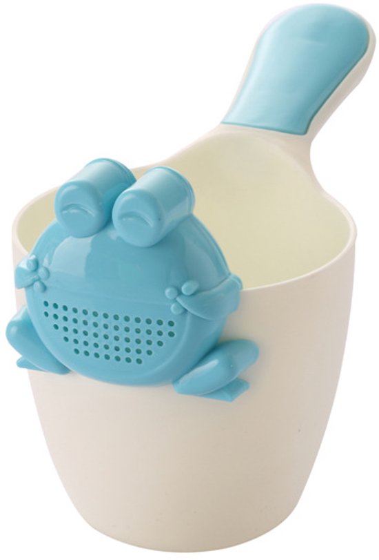 Shampoo Spoelbeker – Badspoelbeker voor Haar- en Lichaamsspoeling – Watergieter voor Baden – Blauw