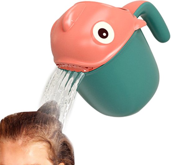 Shampoo Spoelbeker,Cartoon Kinder Douche Shampoo Beker - Doucheshampoobeker Multifunctionele Badwasshampoo Rinser Voor Peuters, Baby's, Kinderen En Kinderen van Merkloos