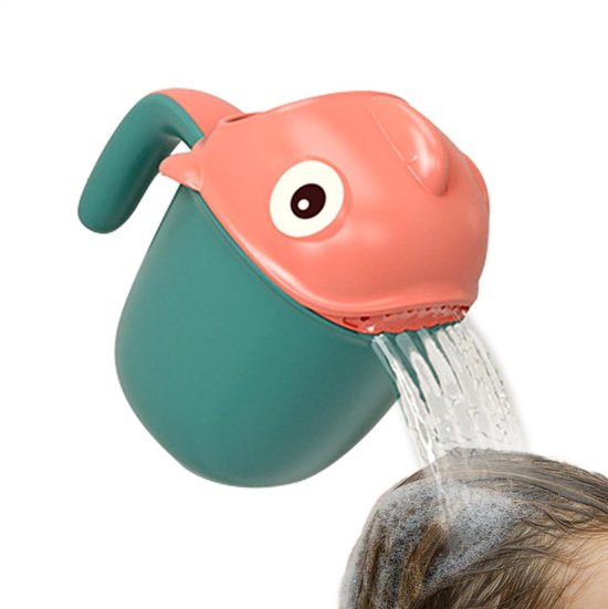 Shampoobeker - Kindershampoobeker - Badbeker - Watervalspoeler, kindveilige cartoon shampooketelbeker, geschikt voor gebruik in bad bij kinderen van Merkloos