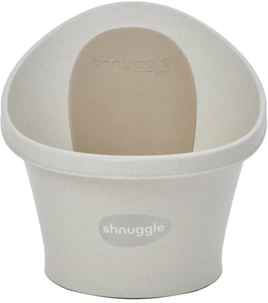 Shnuggle Babybad ECO – Ergonomisch Babybadje – Vanaf Geboorte tot 12 Maanden – Waterbesparend – Cookies & Cream